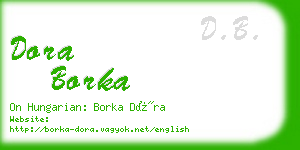 dora borka business card